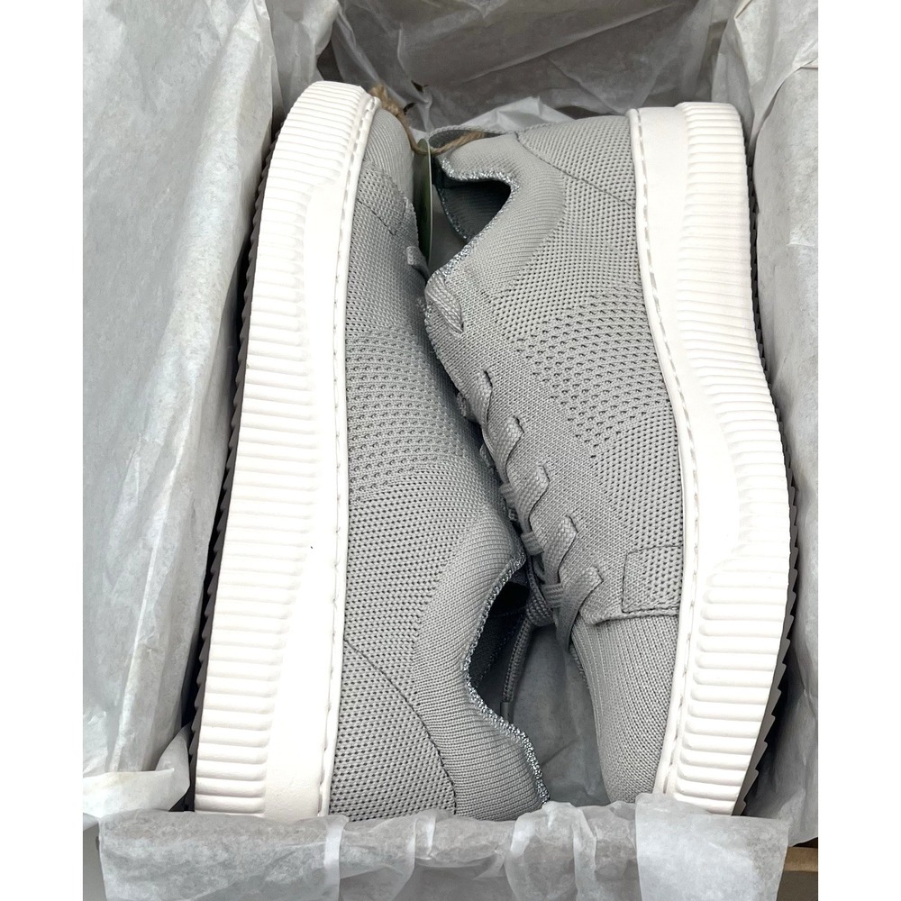 Sofft Womens Faro‎ Knit Sneakers Size 8 Light Grey Lightweight Casual Athletic - Picture 3 of 11